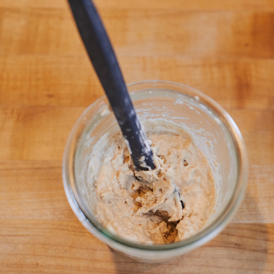 Starter in glass jar